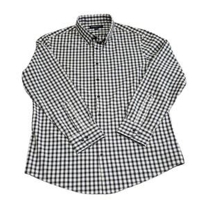 Mizzen+Main Performance Shirt Men XL Trim Blue Leeward Plaid Stretch Button Down